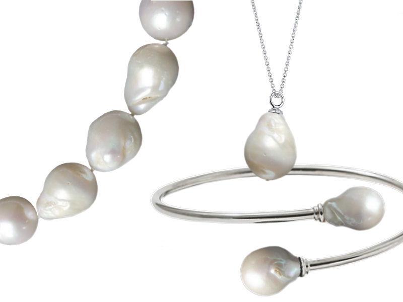 Silberschmuck mit Perlen